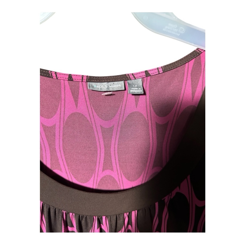 Apt. 9 Black and Pink Midi Dress - Picture 3 of 4